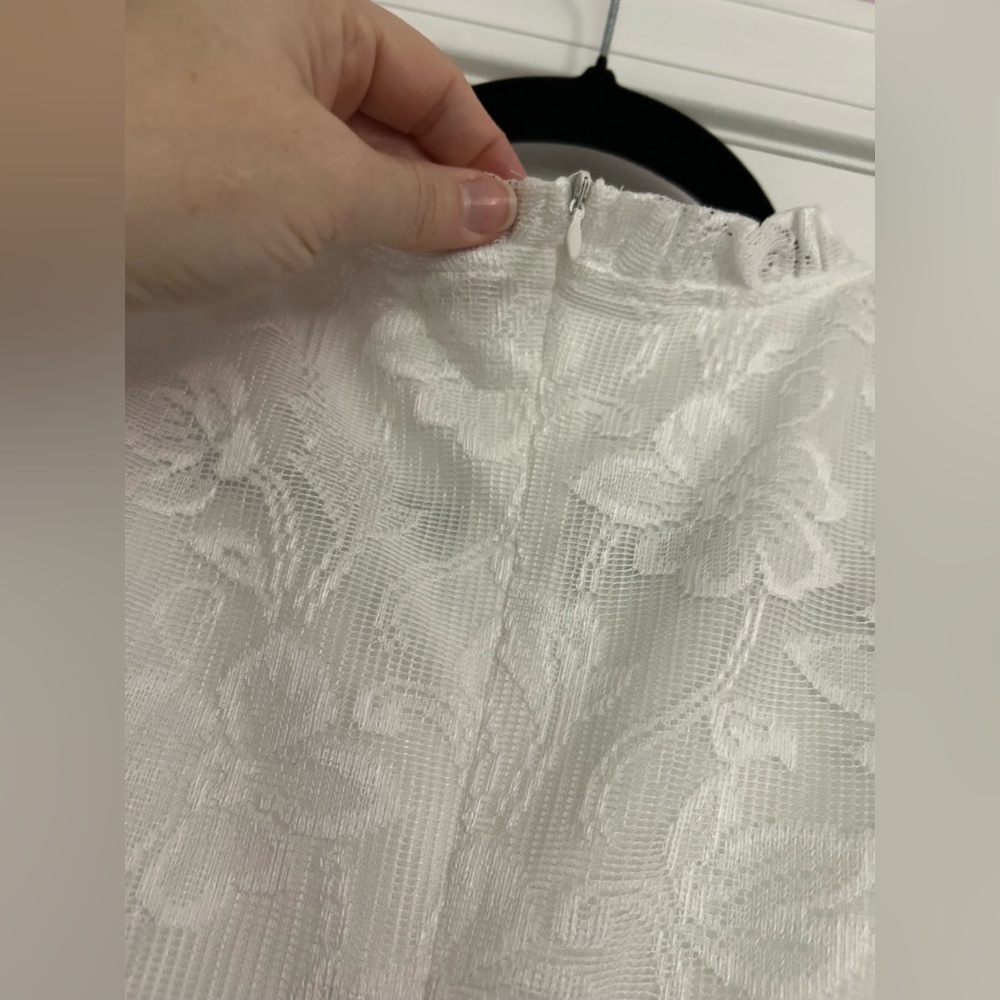 NEW- SHEIN White Lace Wedding/ Rehearsal/ Reception Dress - Picture 8 of 16